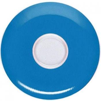 Azurblauer Cappuccino-Teller 16,5 cm