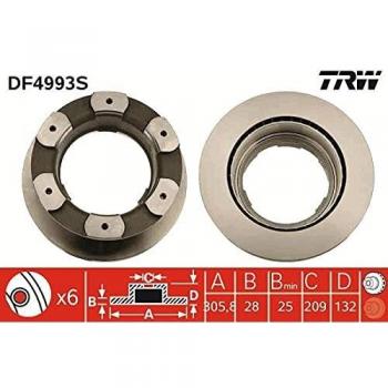 TRW DF4993S Bremscheibe