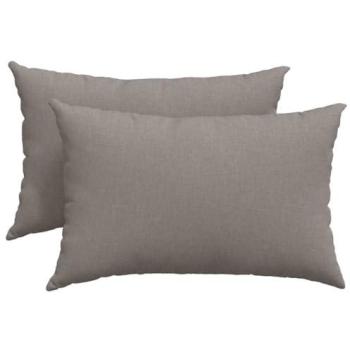 Elegant Taupe Seat Cushions – 2 pcs, 60×40 cm, Fabric (vidaXL)