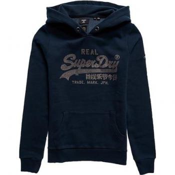 Superdry VL B+F22:F31OHO SPARKLE HOOD BB women's Sweatshirt in Blue