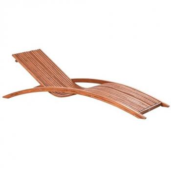 Outdoor Larch Wood Sun Lounger