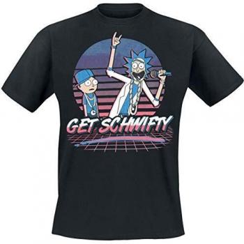Camiseta Get Schwifty de Rick and Morty, Color Negro