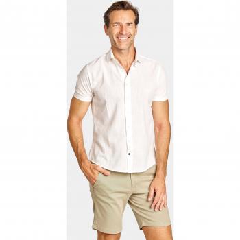 Camisa Blanca Semihilo Corte Slim