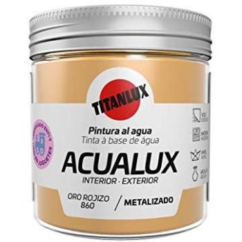 ACUALUX TINTA METALIZADA 250ML 860 ORO ROJIZO