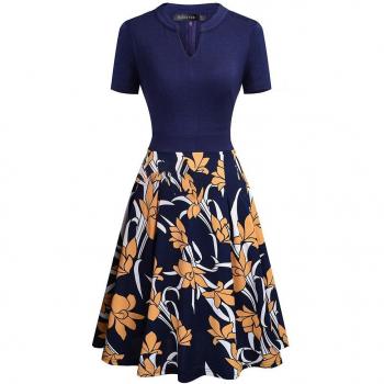 Vestido Casual Oficina Floral 2019