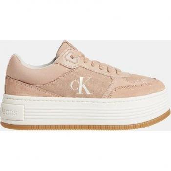Calvin Klein Jeans BOLD FLATF LOW MG Media Halbschuh mit seitlichem Logo – Rosa (Altrosa) Damen