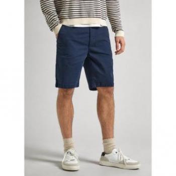 Shorts Chino Blu Regolare Pepe Jeans