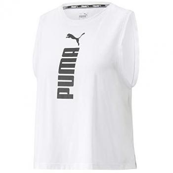 Canotta Fitness Puma Tri-Blend Bianco-Nero Donna XL