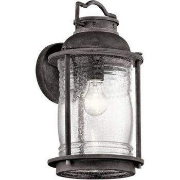Lanterna da parete grande Ashland Bay per esterno E27 IP44 Zinco