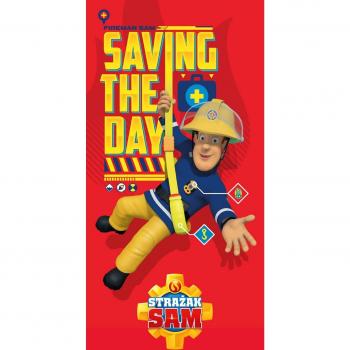 Feuerwehr‑Thema Duschtuch 140 × 70 cm – Sam’s Edition (SAM09)