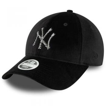 Casquette New Era 9Forty Femme Velvet Diamond Noir