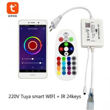 RGB LED Strip Controller met Tuya Ondersteuning en Afstandsbediening