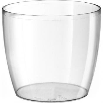 Vaso Tondo Plastica Madeira Luxy 11cm Trasparente – Giardino & Esterni