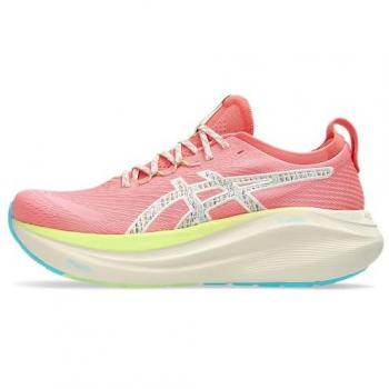 ASICS Women's Gel‑Nimbus 27 Trail Run in Coral – UK 8.5