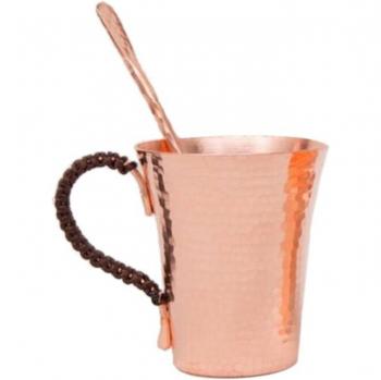 350Ml Pure Copper Espresso Coffee Cup with Stirring Rod