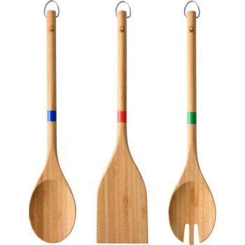 Juego de utensilios de cocina 3 piezas bambú Benetton