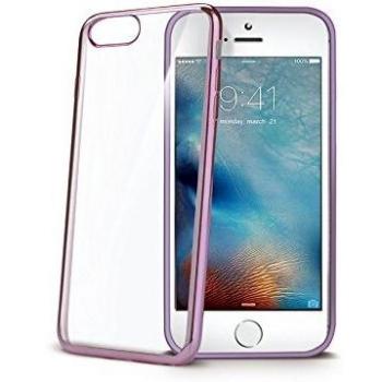 Oro Rosa Celly Custodia iPhone 7/8 con Effetto Metallo Battuto