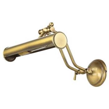 Bilderlampe Bronze Hell 30cm aus Echt-Messing