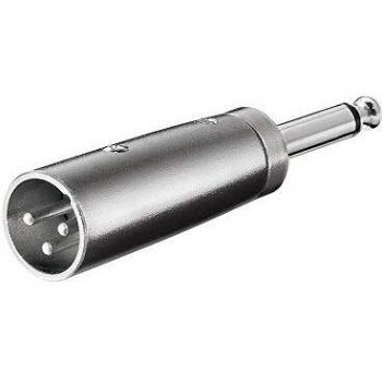 Pol. XLR Stecker > 6,35mm mono Stecker