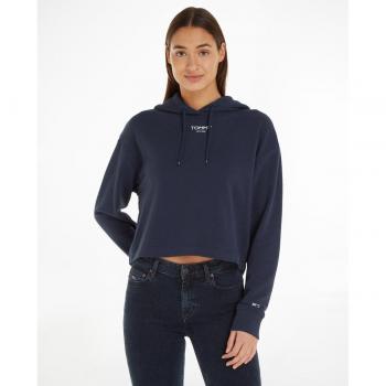 Sudadera Tommy Jeans Relaxed Logo Azul Marino Mujer