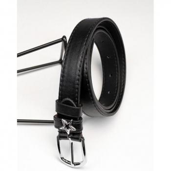 Blauwe Riem van Eco-leer met ISSA Plus Ster