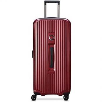 Trunk Rigide Securitime Zip – Valise Délsey Paris, 4 Doublons Roues, Rouge