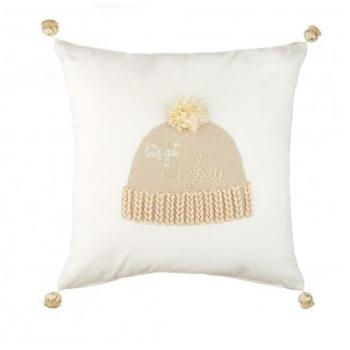 Cuscino Oca Nera Bianco, Natale Quadrato 45x45 cm