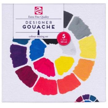 Talens Extra Fine Gouache: 5 Primary Colours, 20ml