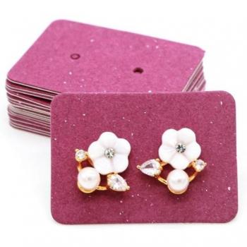 100Pcs Blank Earrings Display Tags 2.5*3.5cm