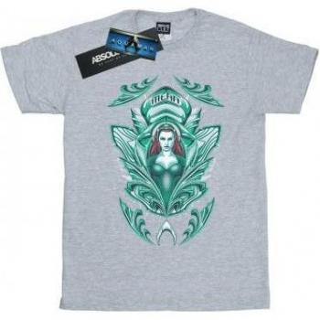 Top DC Comics Aquaman Mera: Camiseta Hombre/Feminina con Crest 100% Algodón