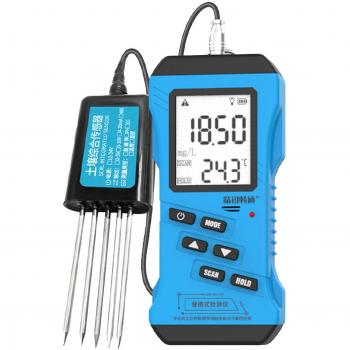 Moniteur de Sol 7‑en‑1 : pH, EC, NPK, Humidité, Température – LCD + Protocole Nutrient