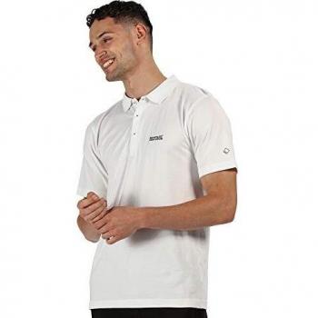 Regatta Sinton Polo Deportivo Ligero Cuello Acanalado Hombre Blanco L