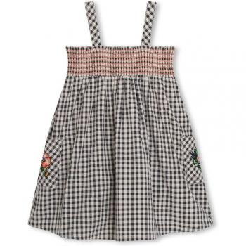 Robe vichy à bretelles pour fille Kenzo KIDS 12A Gris