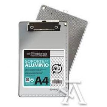 Carpeta Portapapeles A4 de Aluminio con Pinza Superior
