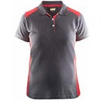 Polo femme Blaklader Gris/rouge S