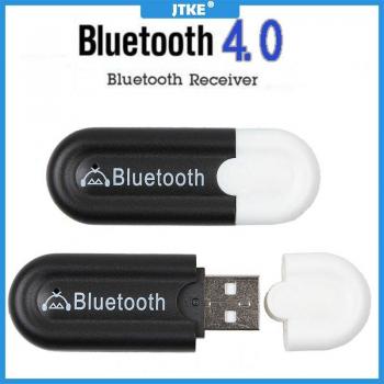 JTKE Wireless Bluetooth‑Adapter V4.0 – Stereo‑Audio Dongle mit 3,5 mm Anschluss, Auto‑AUX Kompatibel (Android & iPhone 12)