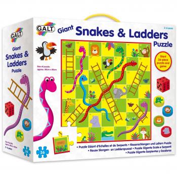 Classic Snakes and Ladders Jigsaw Edition