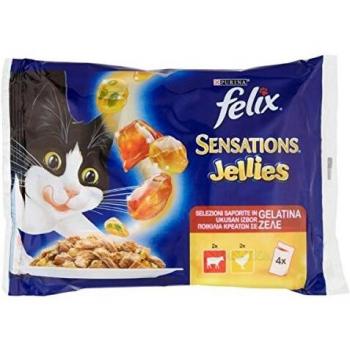 Bocconcini Felix sensations manzo pollo in gelatina gr.100 x 4