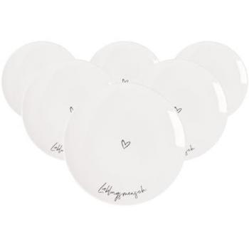 Villeroy & Boch Frühstücksteller “Lieblingsmensch” – 6 Stück in Weiß