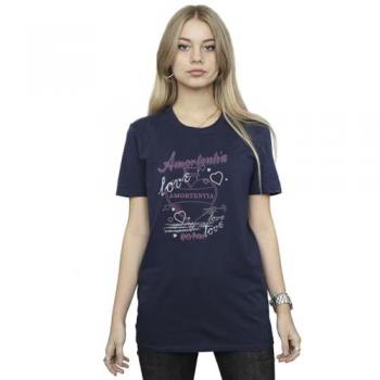 Women's Navy Amortentia Love Potion Boyfriend Tee 3XL