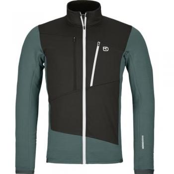 Chaqueta Ortovox Fleece Grid Gris Ártico Oscuro
