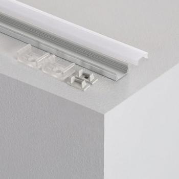 Tapa Traslúcida para Perfil de Aluminio LED hasta 12 mm