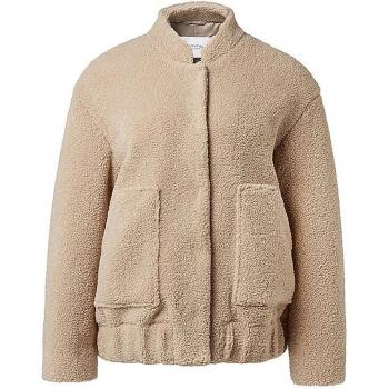 Comma Identity Kurzjacke Teddyfell Beige 38