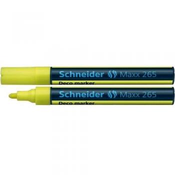 Maxx 265 Yellow Chalk Marker Bullet Tip Pack of 10