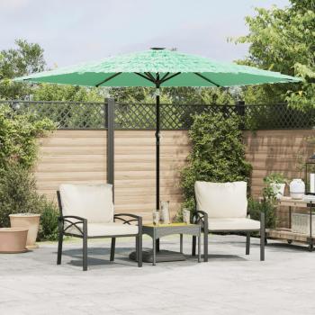 Ombrellone da Giardino con Palo in Acciaio Verde 288x288x225 cm Vidaxl 245044