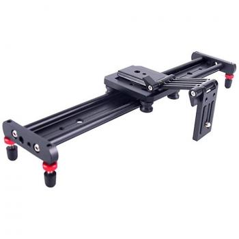 Cabezal para cámara DSLR, incluye carril recto y bloque rápido, color negro