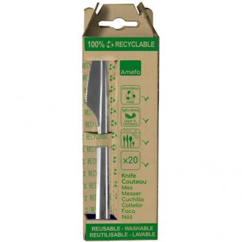 Couteaux en inox Amefa Leaves, pack de 20