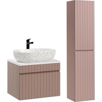 Bagno Chic: Set mobili con lavabo Zelie 60 cm, colore rosa
