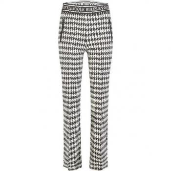MARC AUREL Elegante Hahnentritt-Jerseyhose