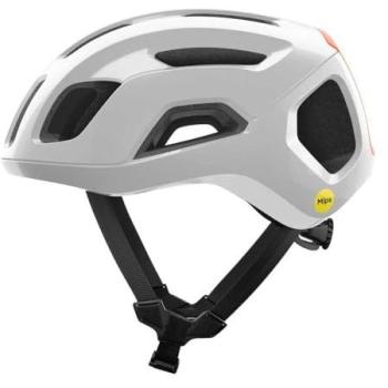 Poc Ventral Air Mips Helmet – XS to S Size, Hydrogen White with Orange Accents